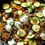 Zucchini and Ground Beef Skillet