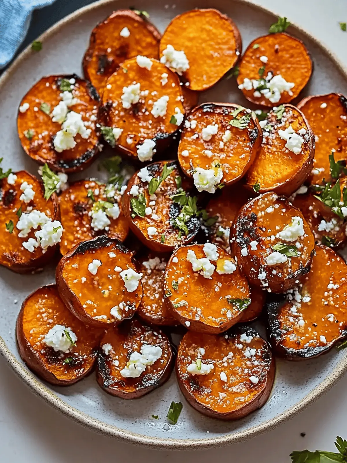Honey Feta Sweet Potato Rounds Recipe