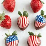 Patriotic Chocolate-Covered Strawberries