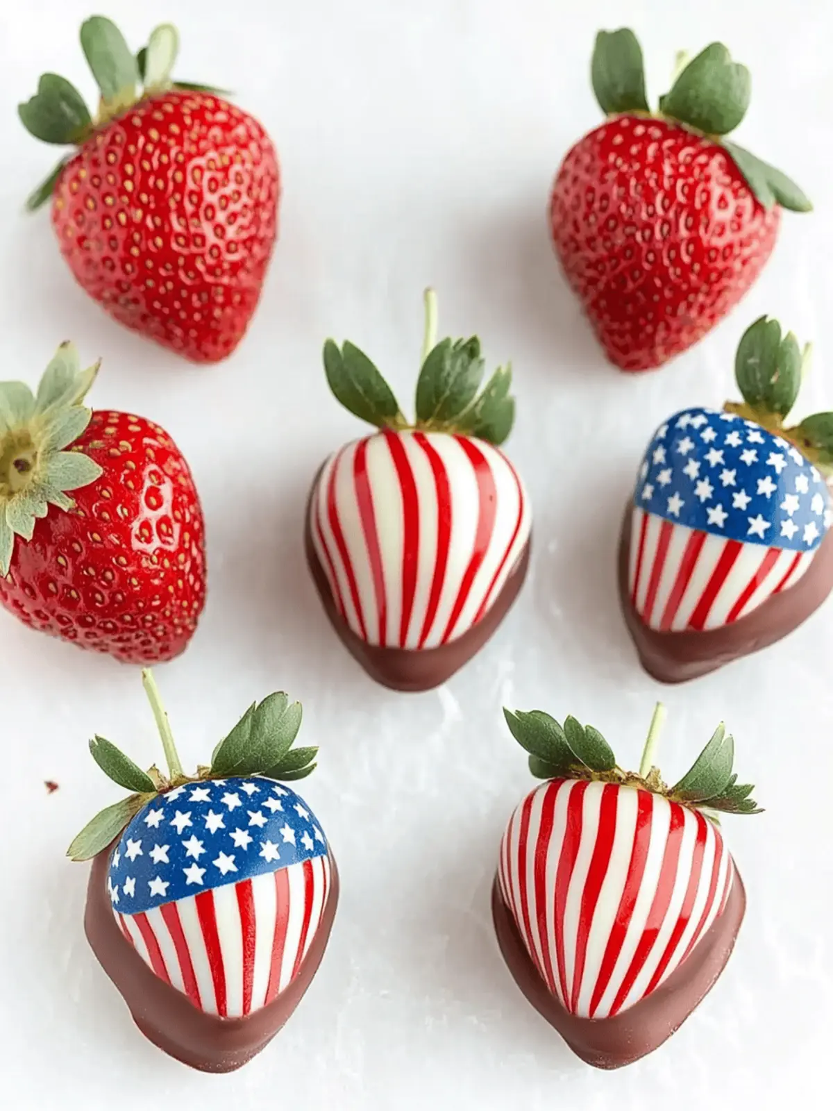 Patriotic Chocolate-Covered Strawberries