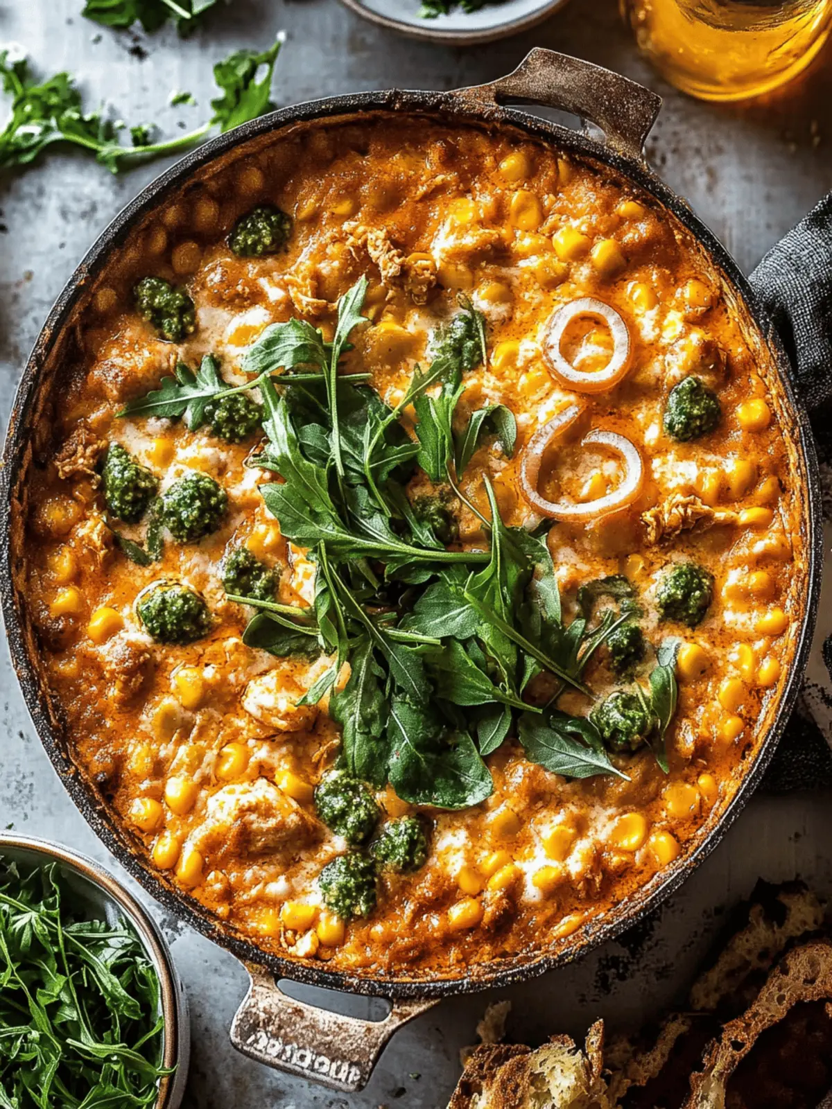 Buffalo Chicken Corn Dip
