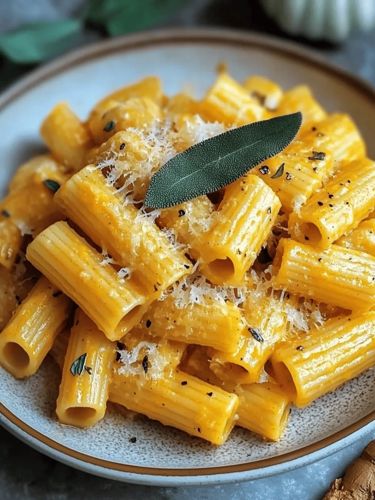 Pumpkin Sage Rigatoni