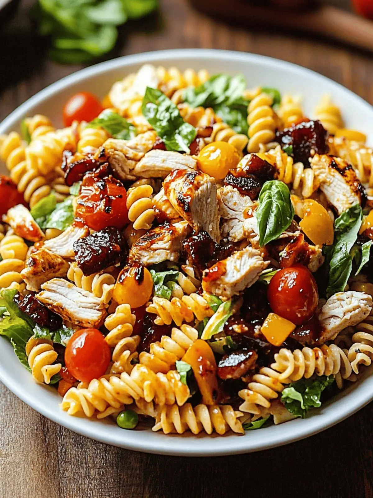 BBQ Chicken Ranch Pasta Salad