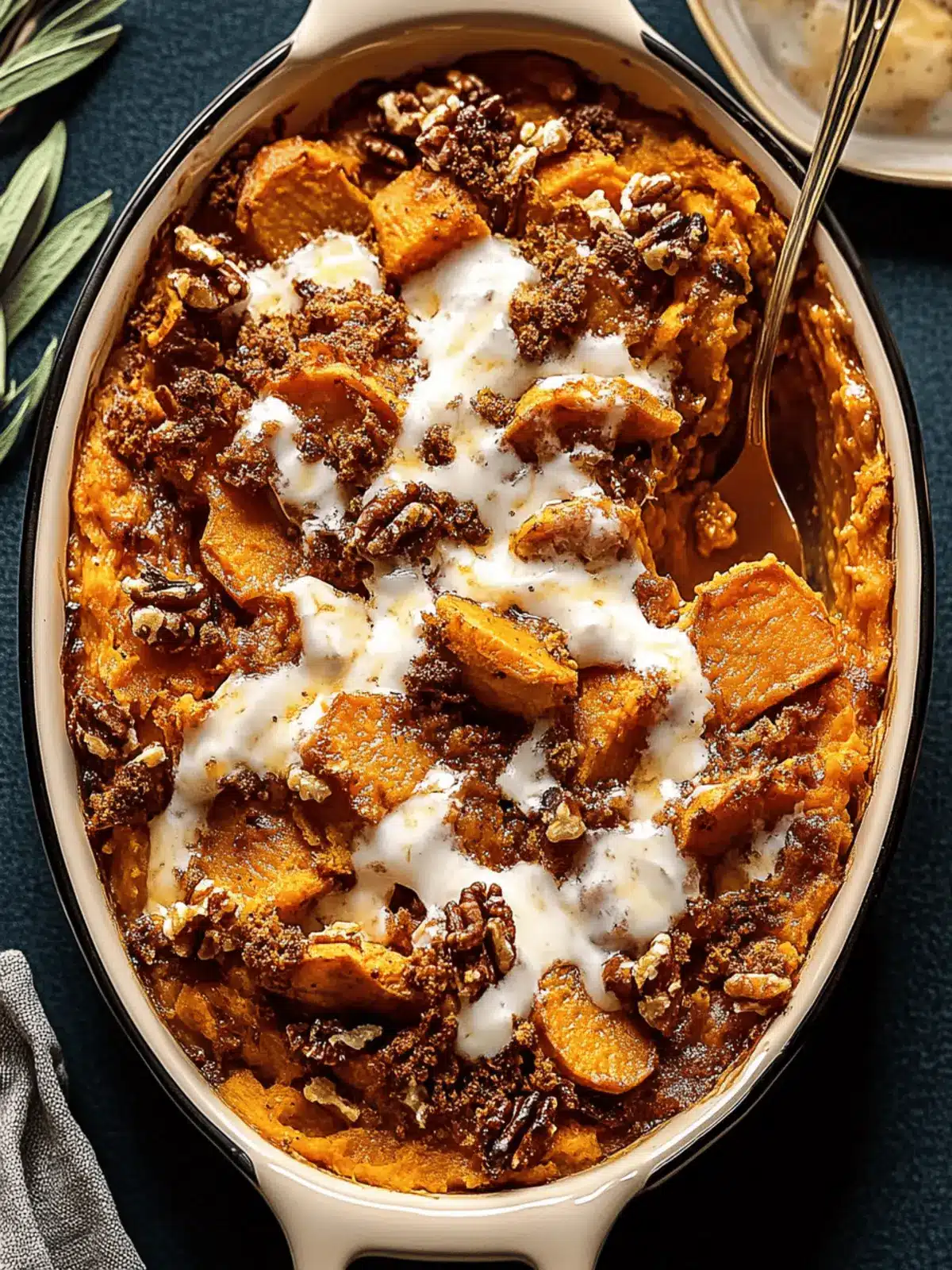 Southern Maple Sweet Potato Casserole