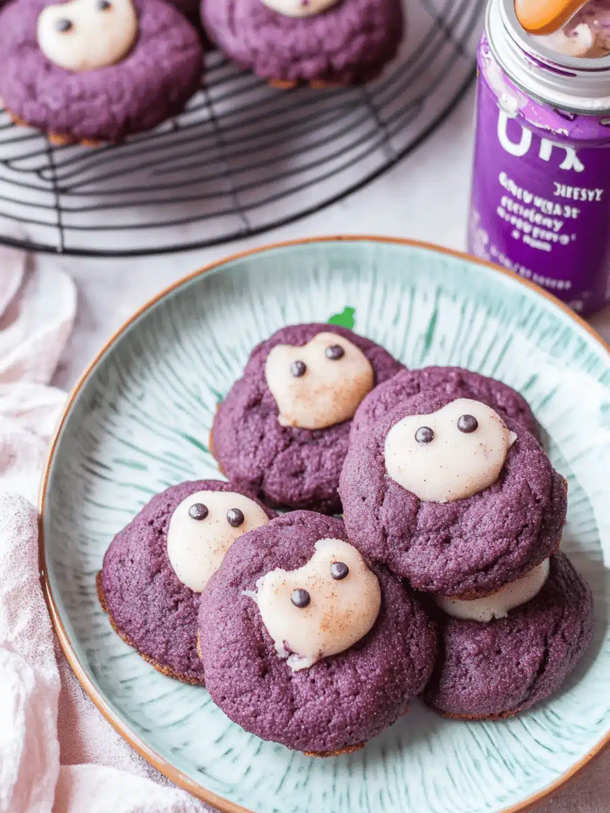 Cute Ube Snickerdoodles