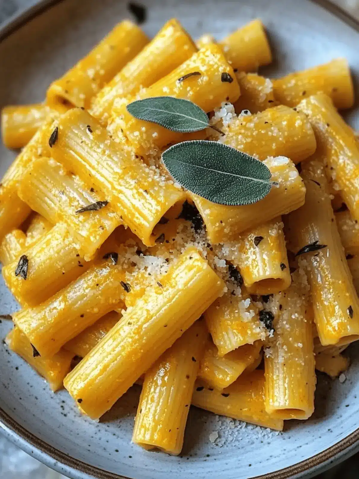 Pumpkin Sage Rigatoni