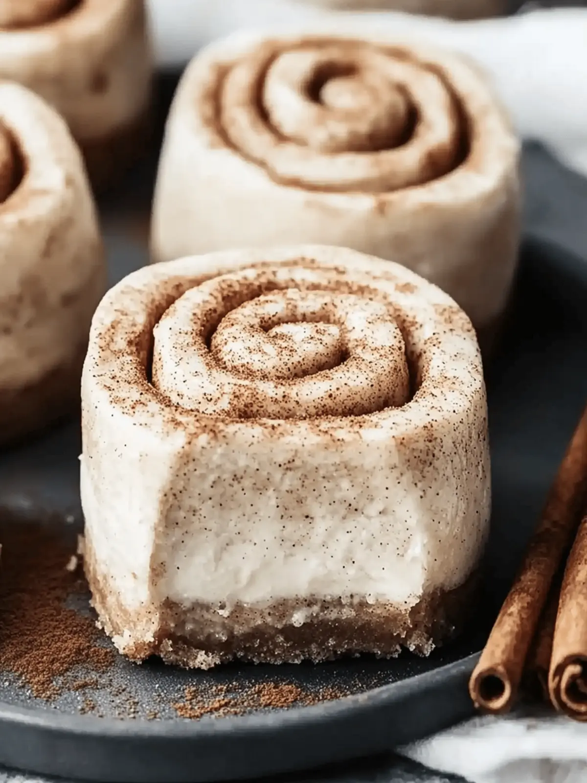 Mini Cinnamon Roll Cheesecakes