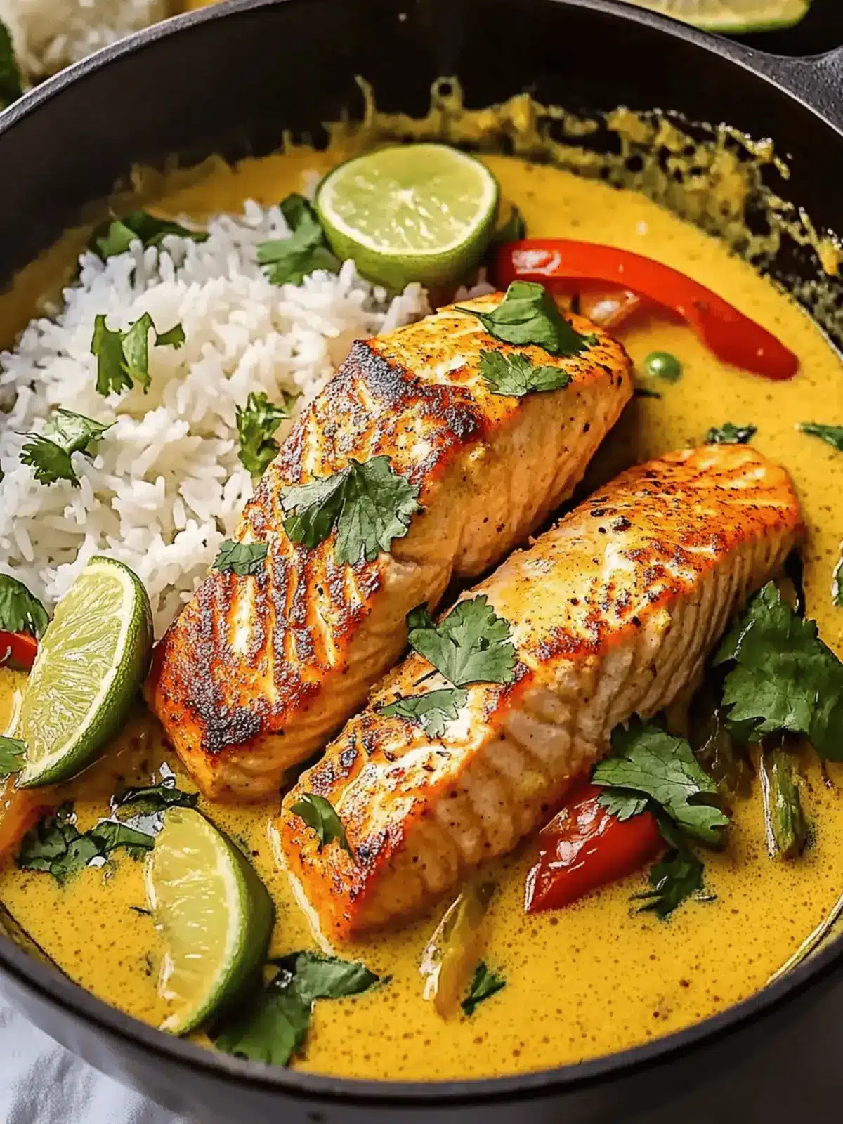 Caribbean Coconut Curry Salmon