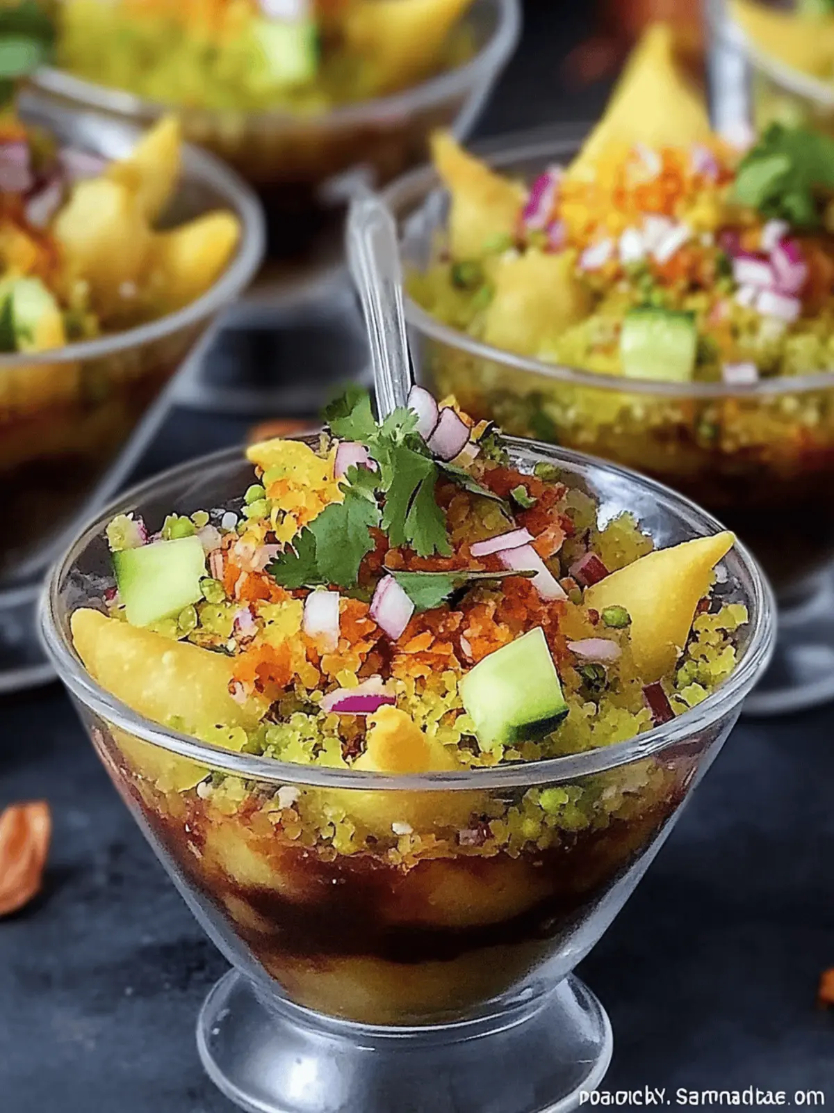 Deconstructed Samosa Chaat