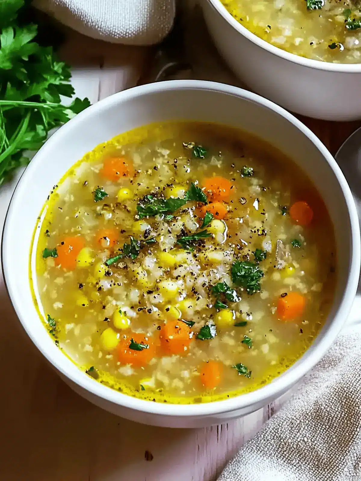 Healing Garlic Soup for Colds