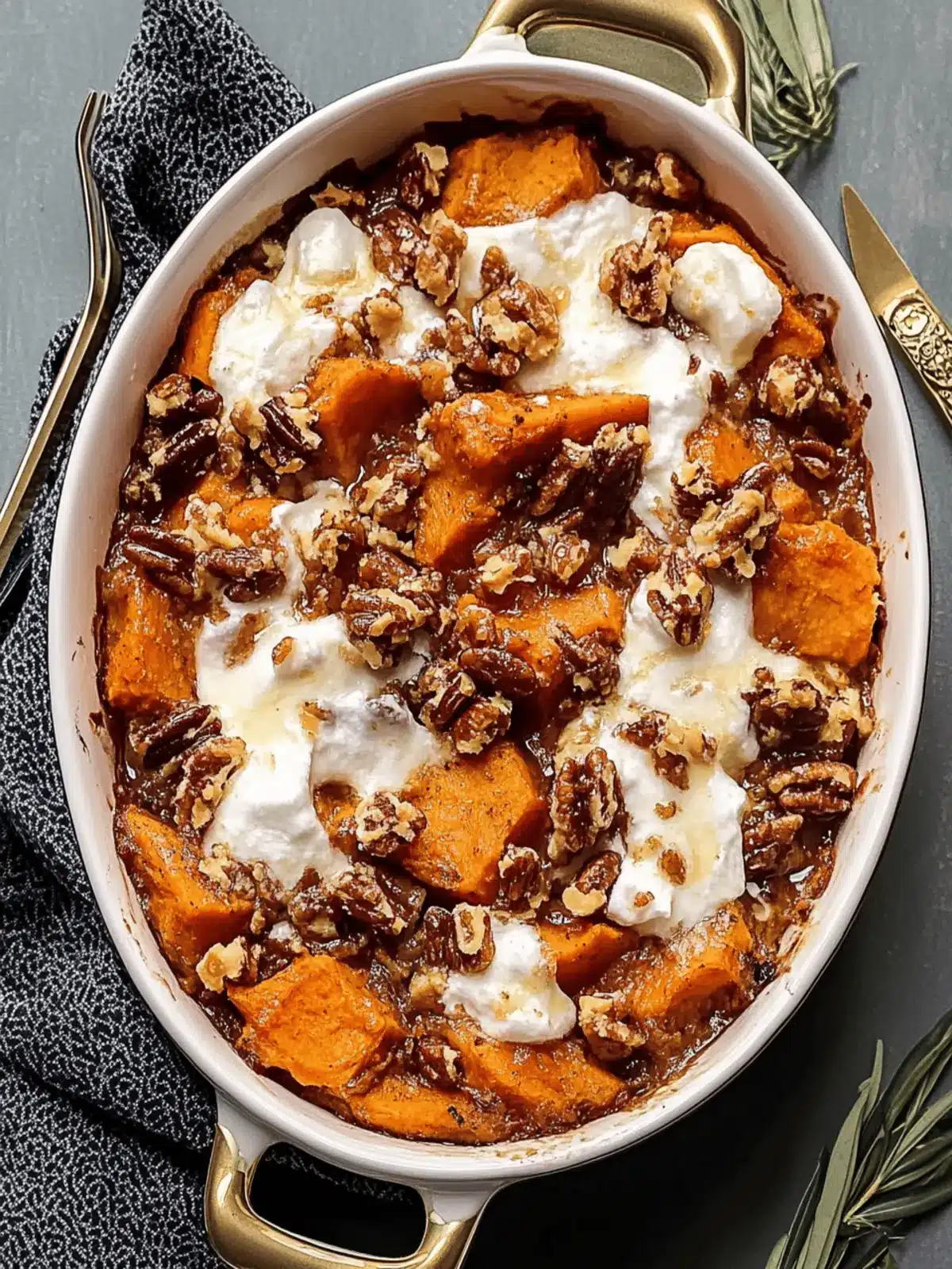 Southern Maple Sweet Potato Casserole