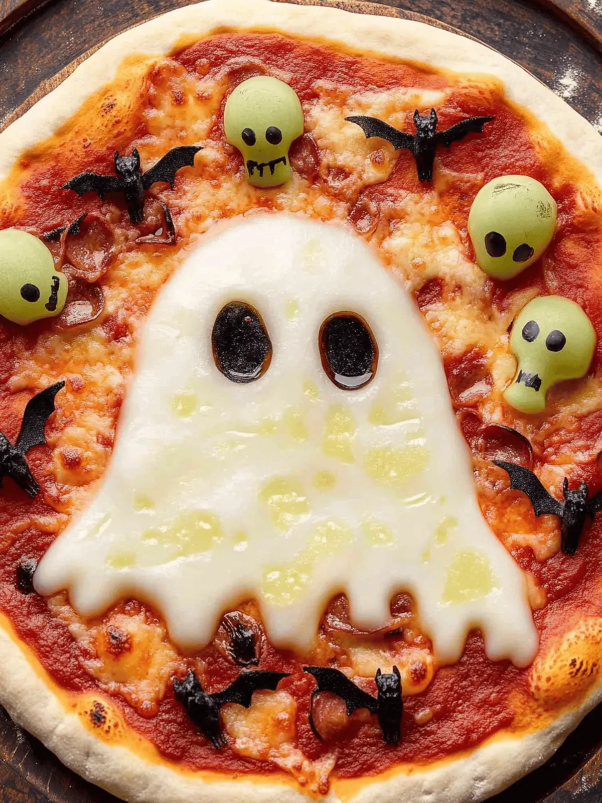 Ghost Pizza for Halloween