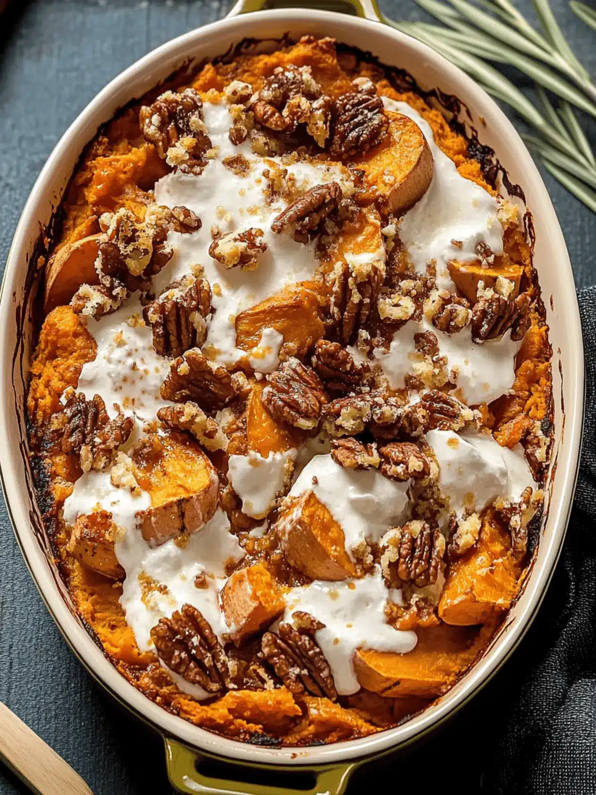 Southern Maple Sweet Potato Casserole