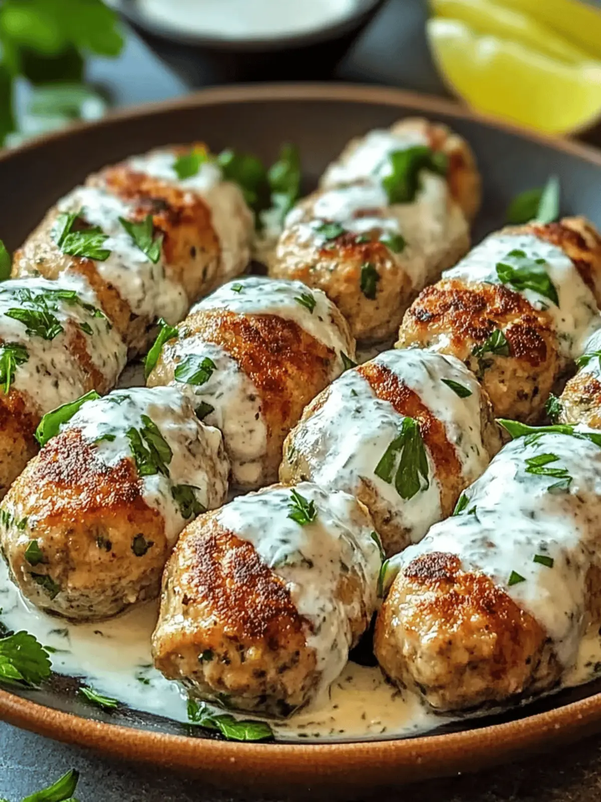 Juicy Chicken Kofta with Garlic Yogurt Sauce to Wow Your Tastebuds 3 Chicken Kofta with Garlic Yogurt Sauce