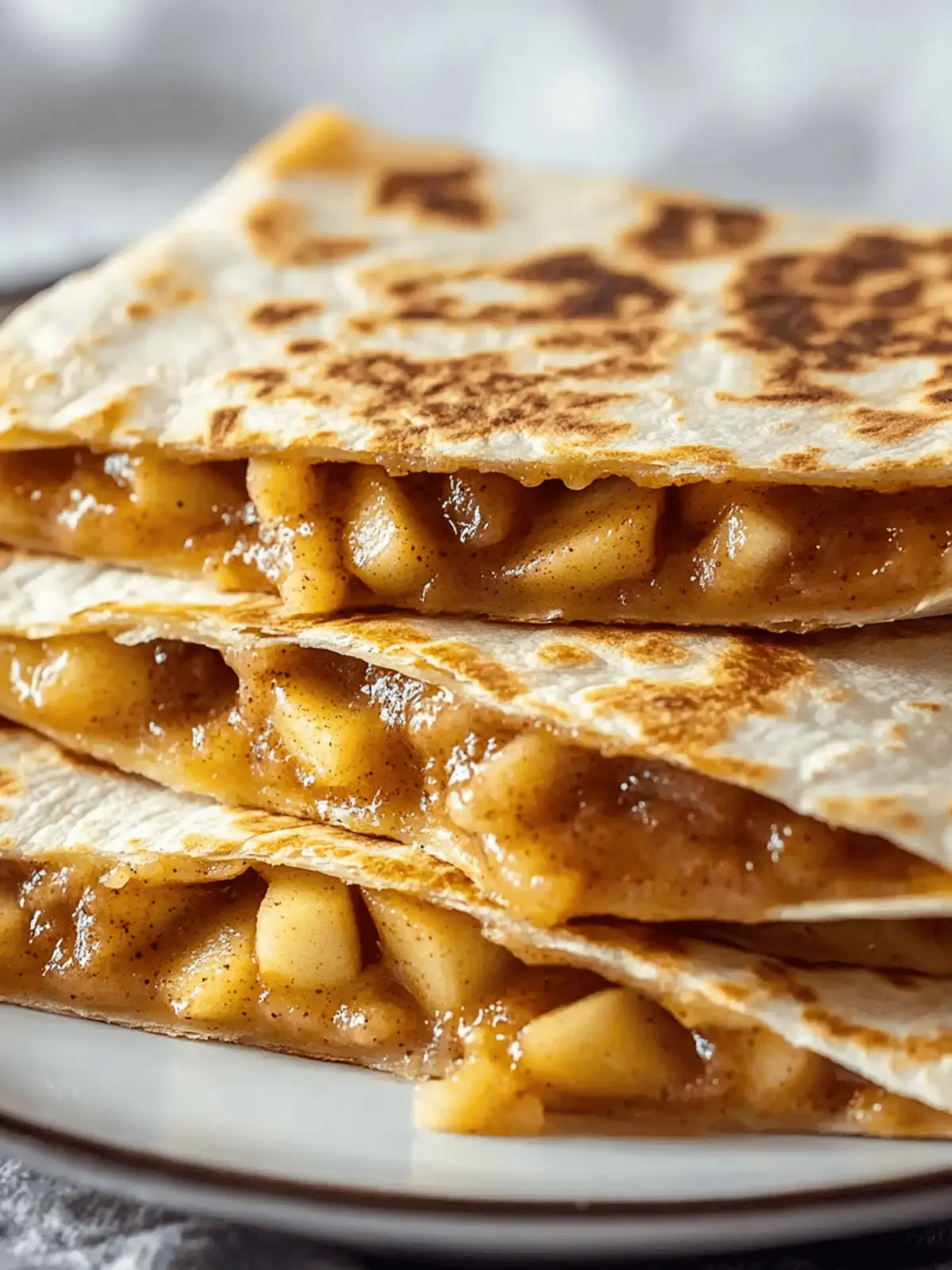 Apple Cinnamon Breakfast Quesadillas