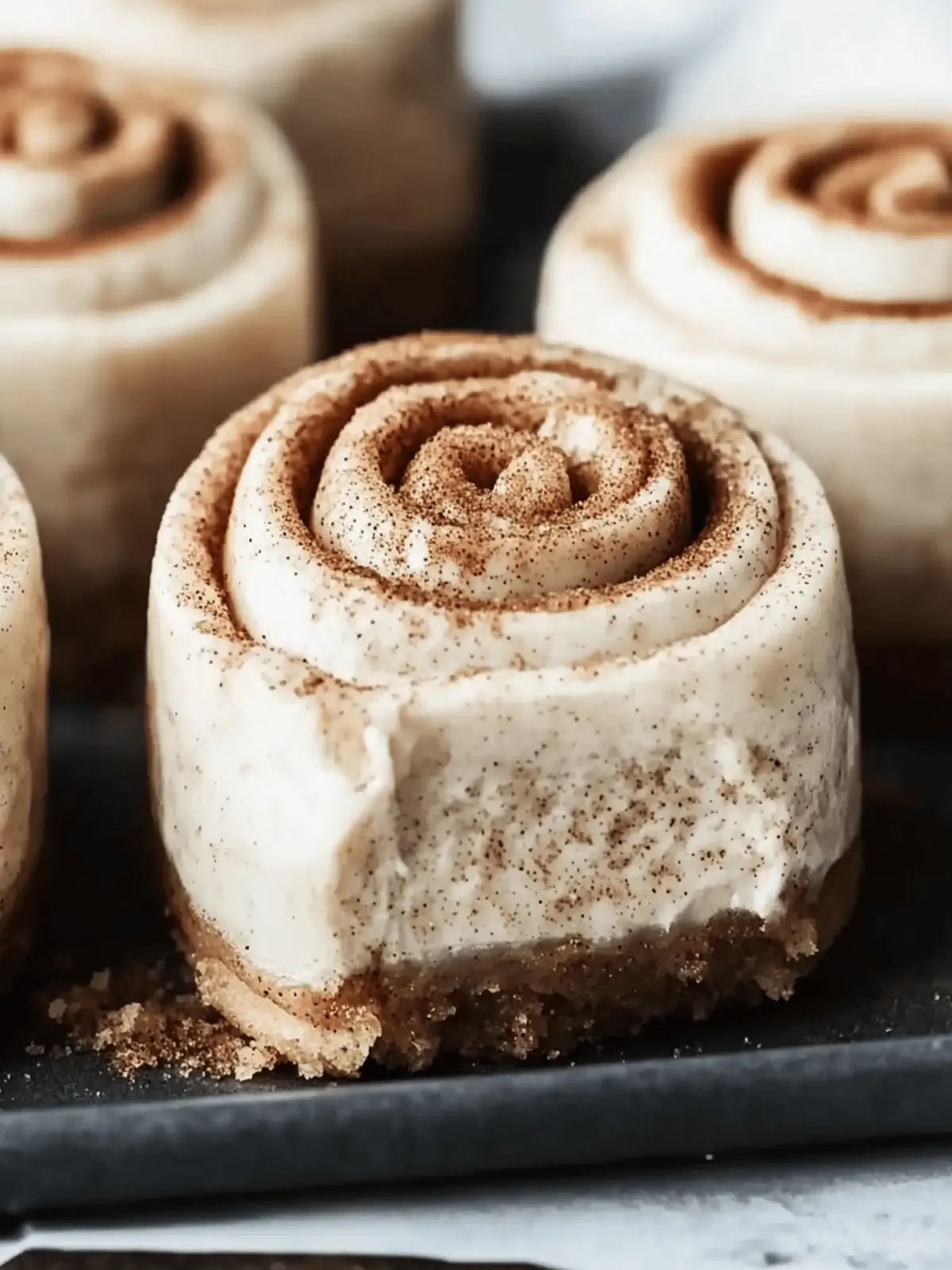 Mini Cinnamon Roll Cheesecakes