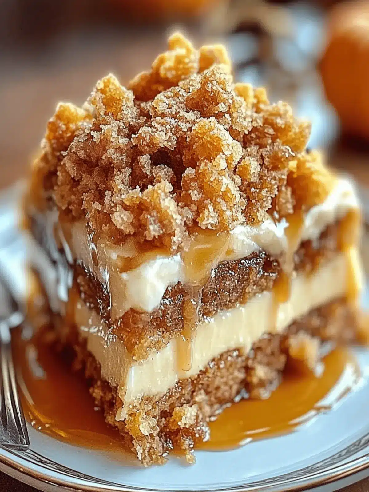 Autumn Pumpkin Spice Crumble Cake