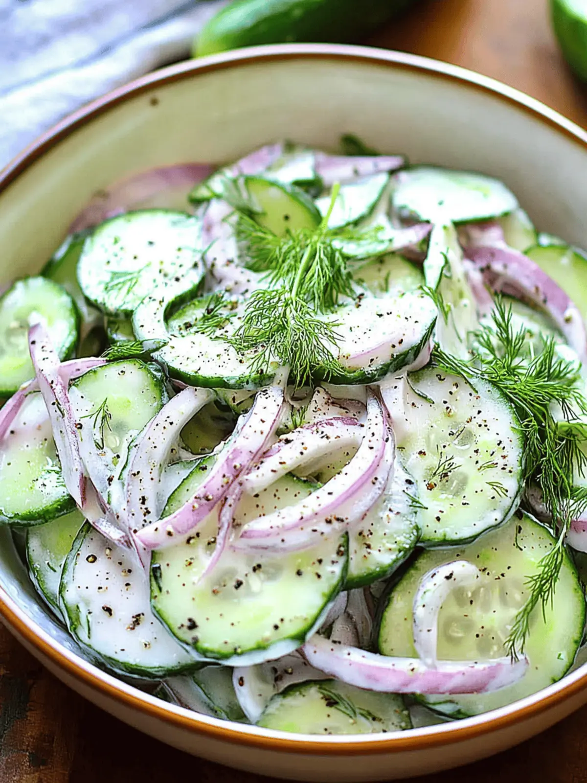 Creamy Cucumber Salad