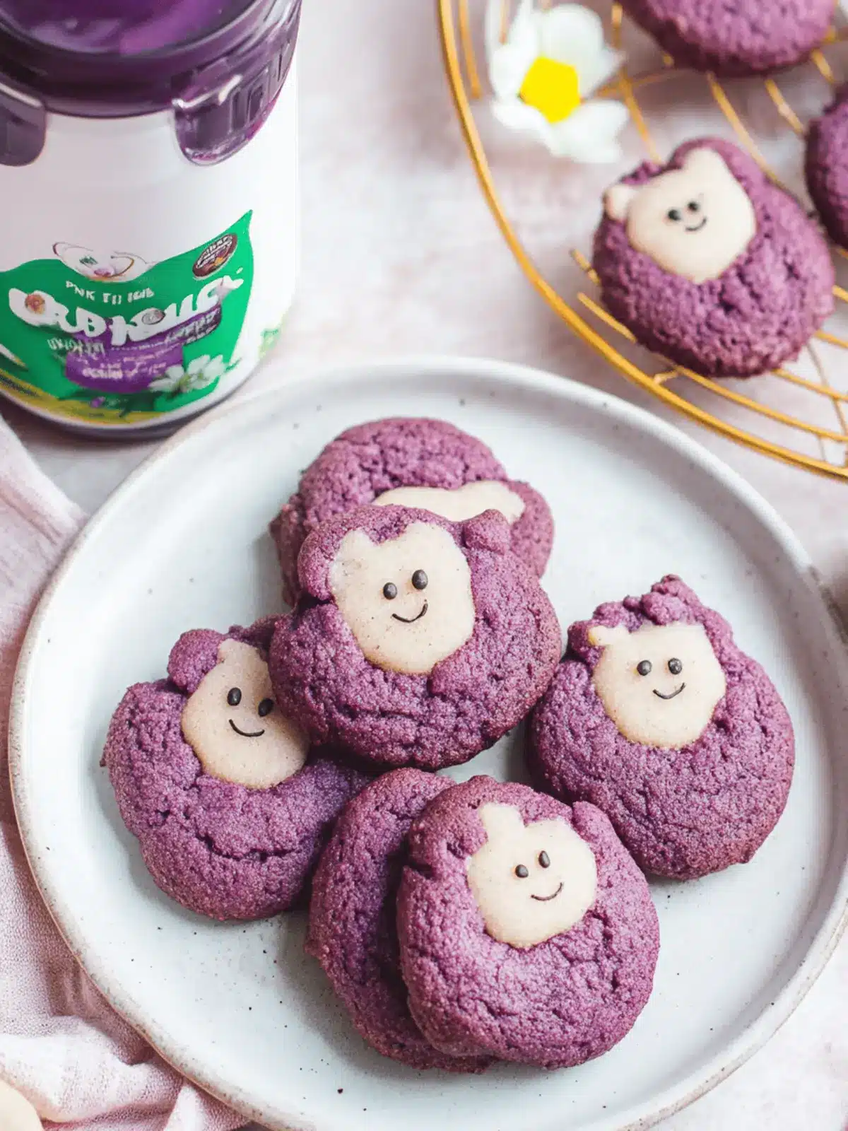 Cute Ube Snickerdoodles