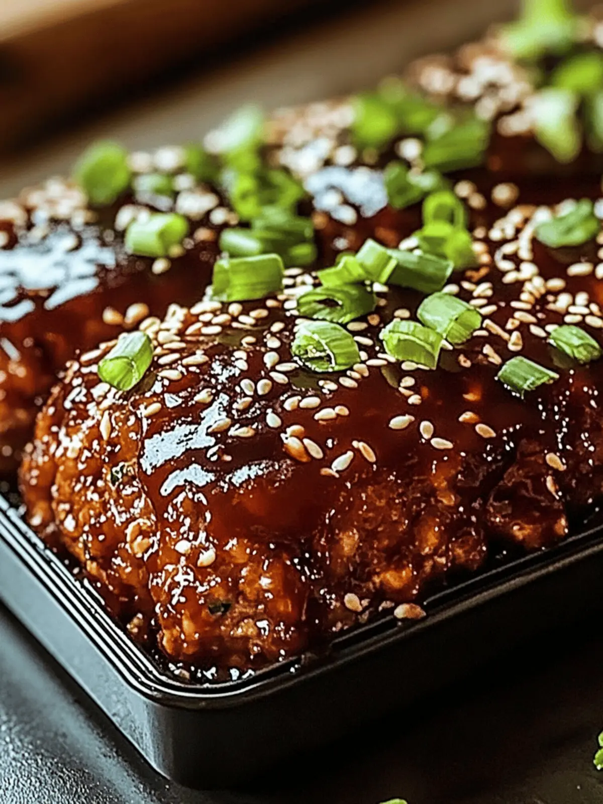 Sweet & Spicy Korean BBQ Meatloaf