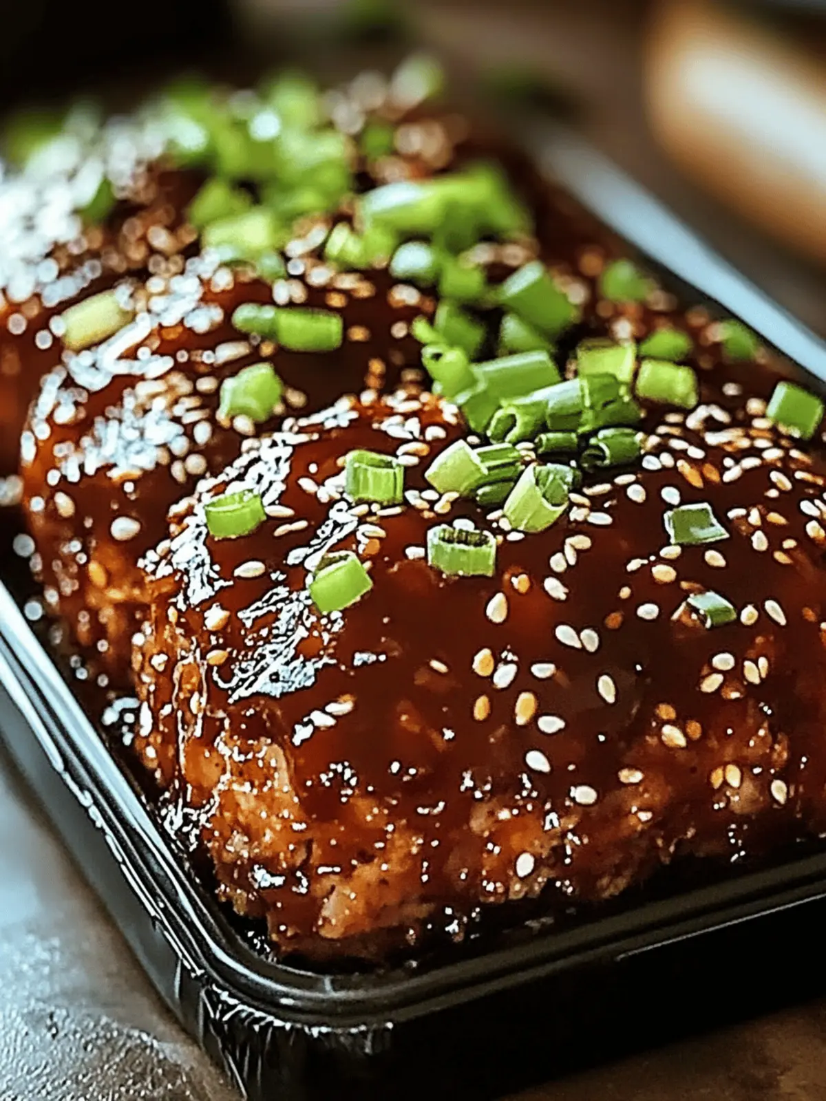 Sweet & Spicy Korean BBQ Meatloaf