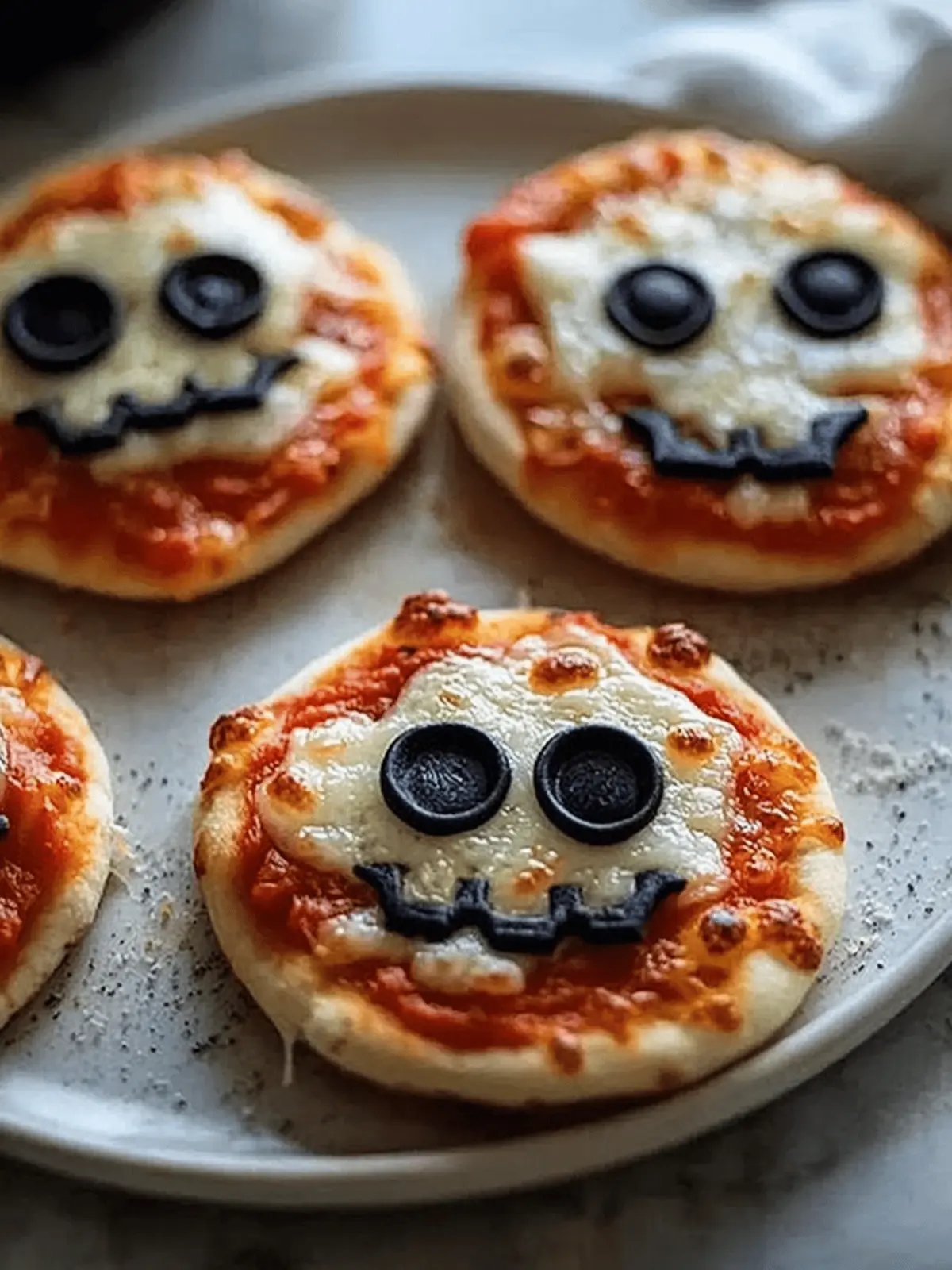 Mini Halloween Pizzas