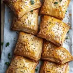 Cheesy Vegan Potato and Onion Puff Pastries