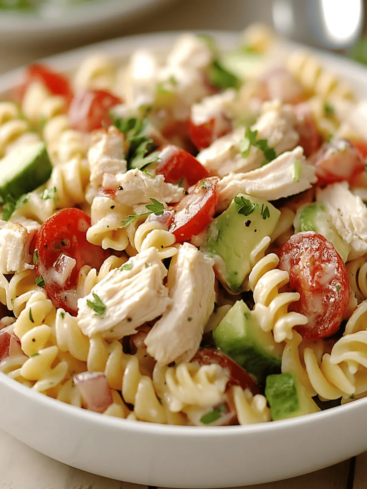 Chicken Club Pasta Salad