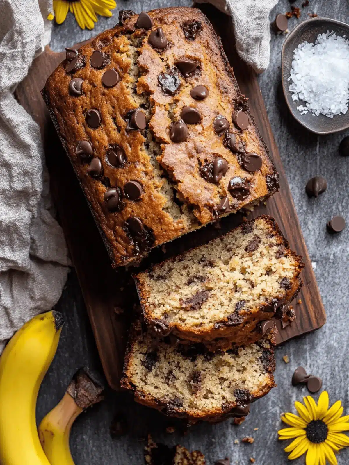 Miso Chocolate Chip Banana Bread