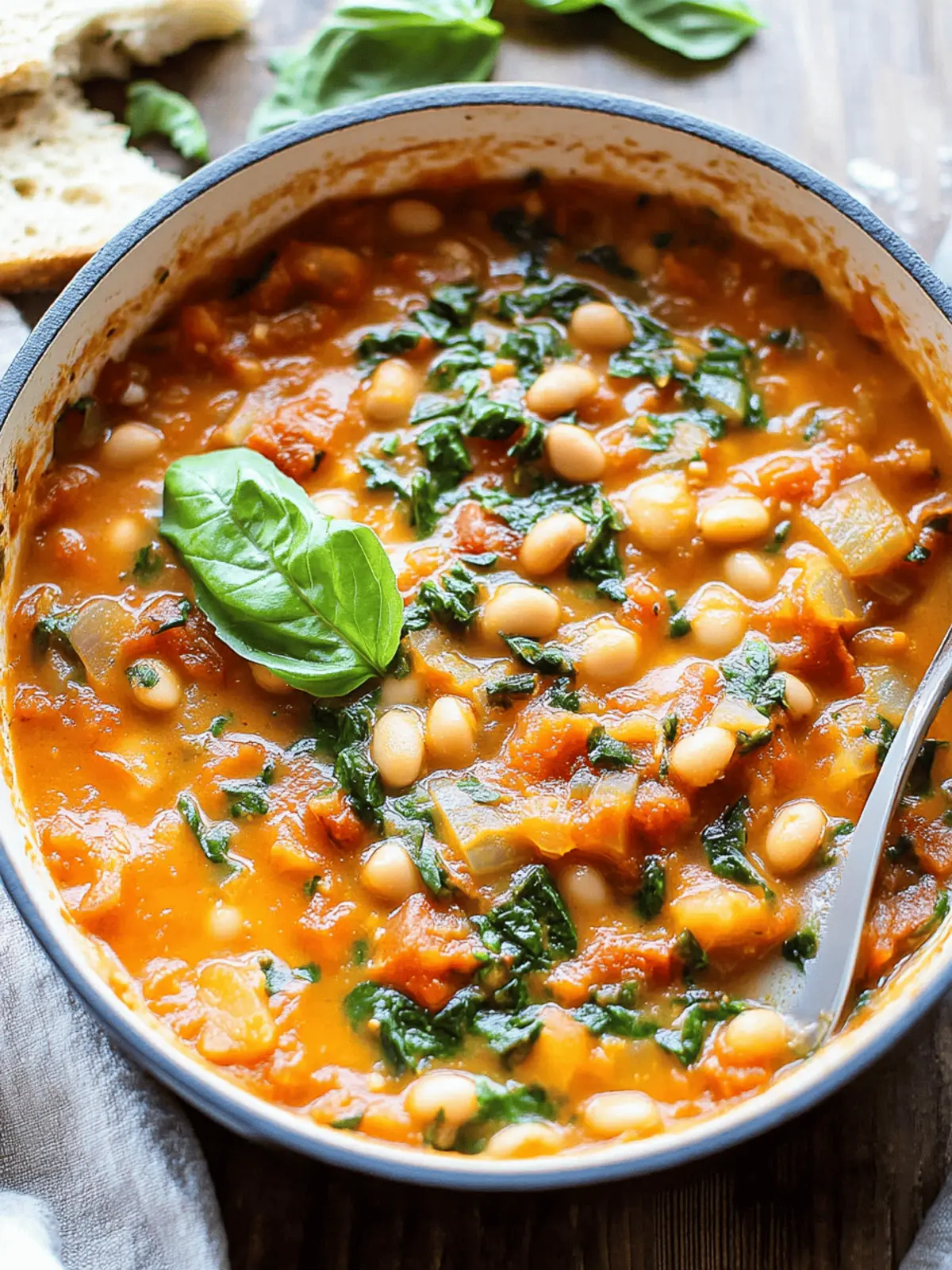 Creamy Tomato White Bean Stew