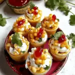Papdi Chaat Appetizer Cups