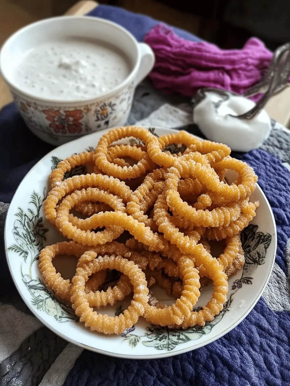 Crispy Butter Murukku with Besan and Rice Flour