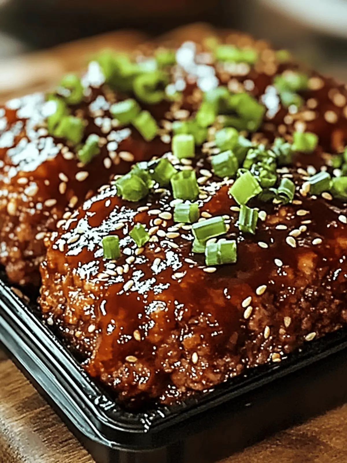 Sweet & Spicy Korean BBQ Meatloaf