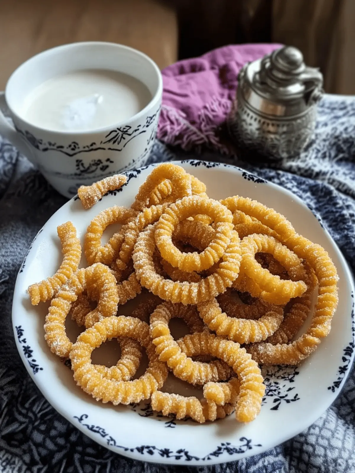 Crispy Butter Murukku with Besan and Rice Flour