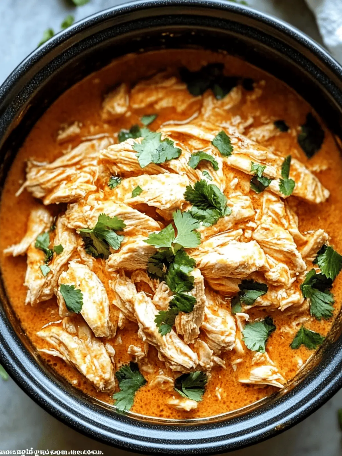 Crockpot Buffalo Chicken
