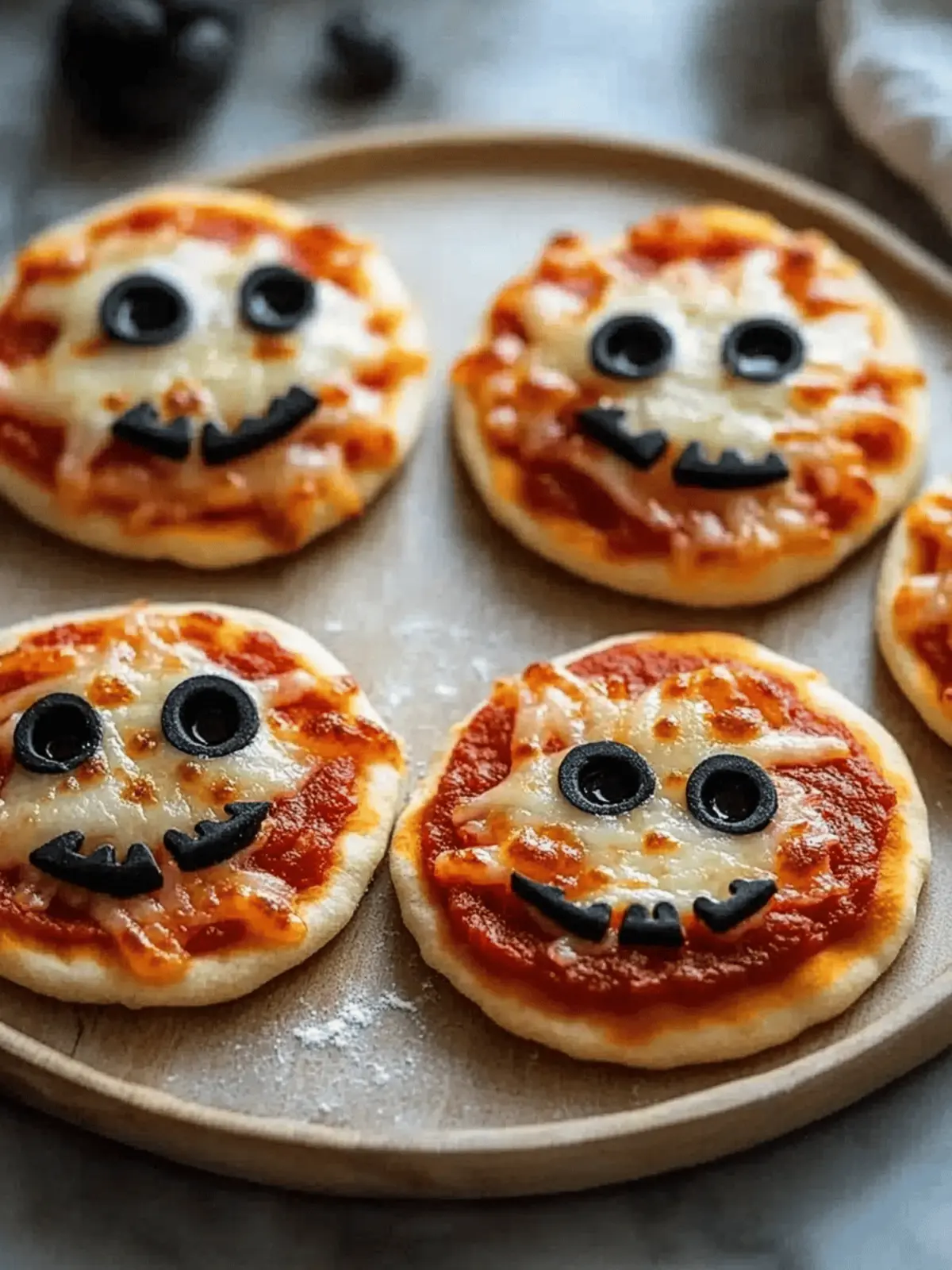Mini Halloween Pizzas