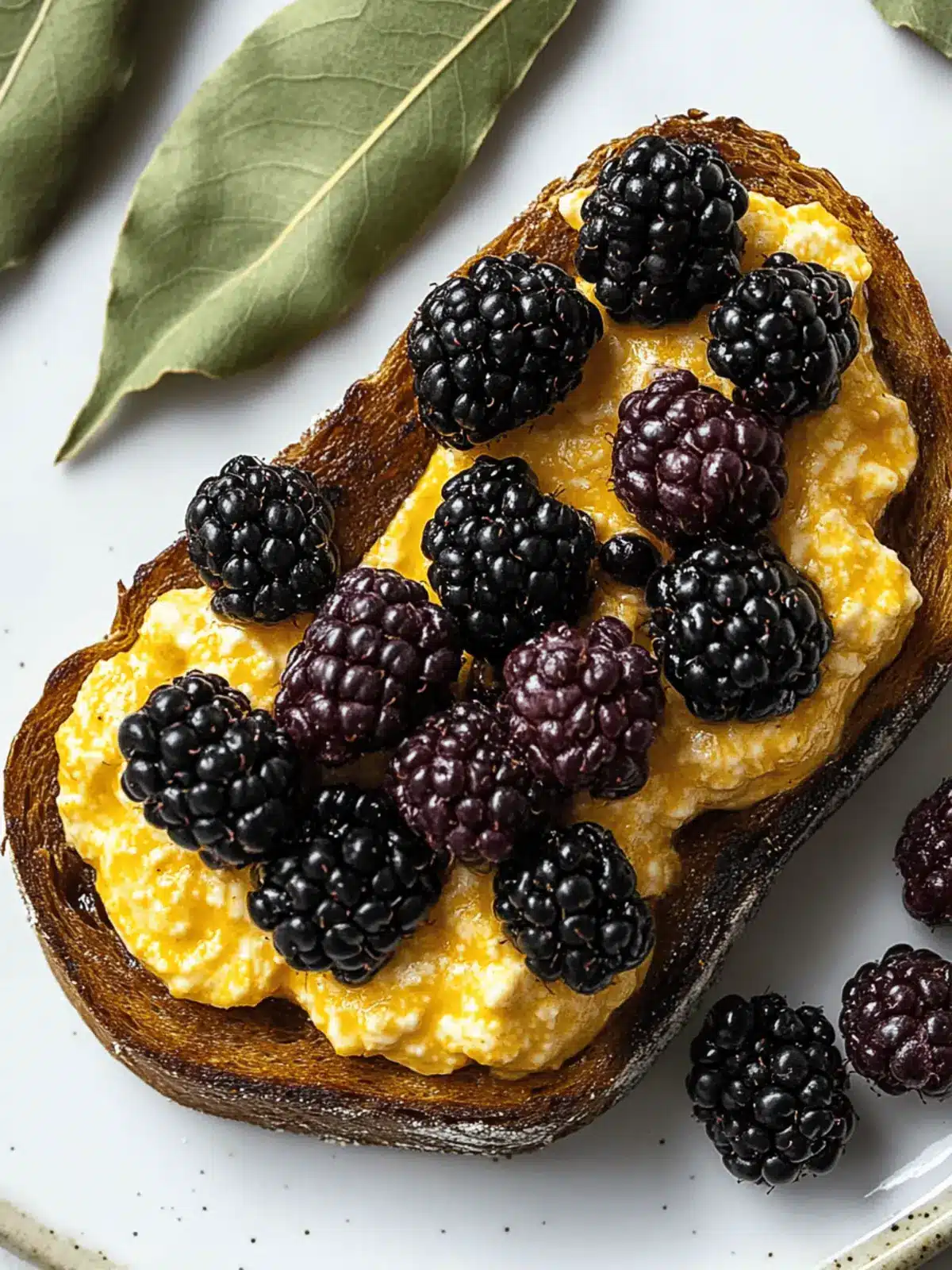 Delicious Pumpkin Whipped Ricotta Toast with Blackberries Bliss 2 Pumpkin Whipped Ricotta Toast with Blackberries