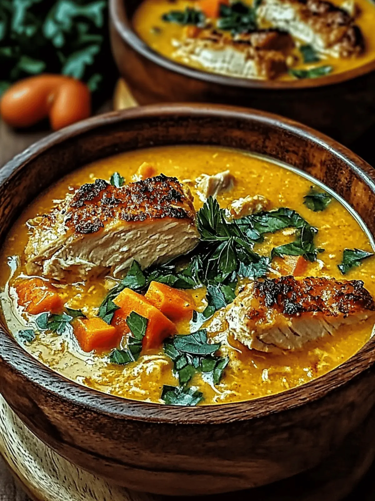 Creamy Pumpkin Chicken Soup