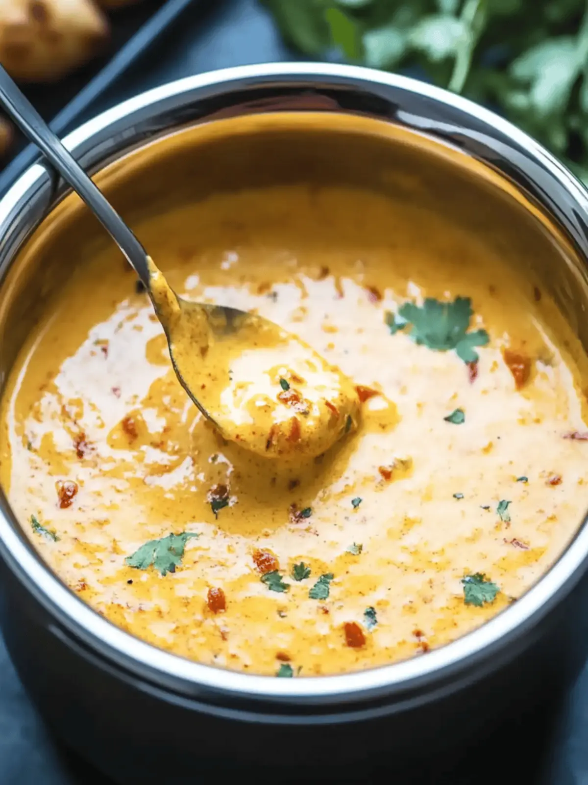 Spicy Pav Bhaji Fondue
