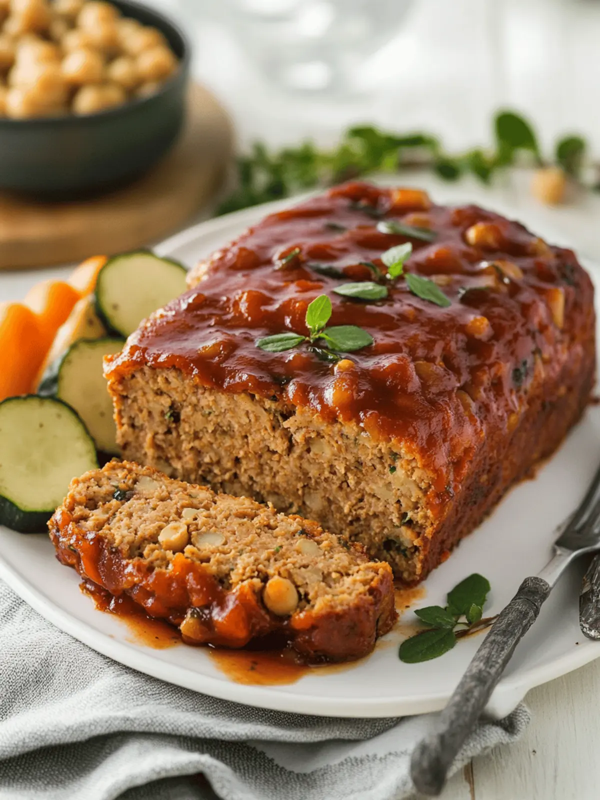 Classic Chickpea Vegan Meatloaf