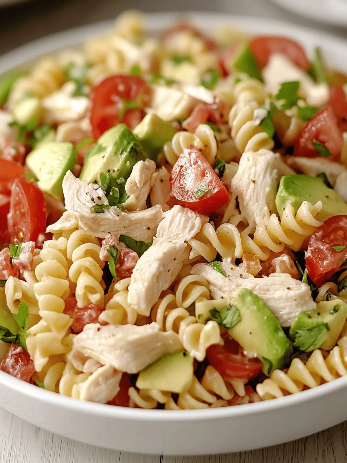 Chicken Club Pasta Salad