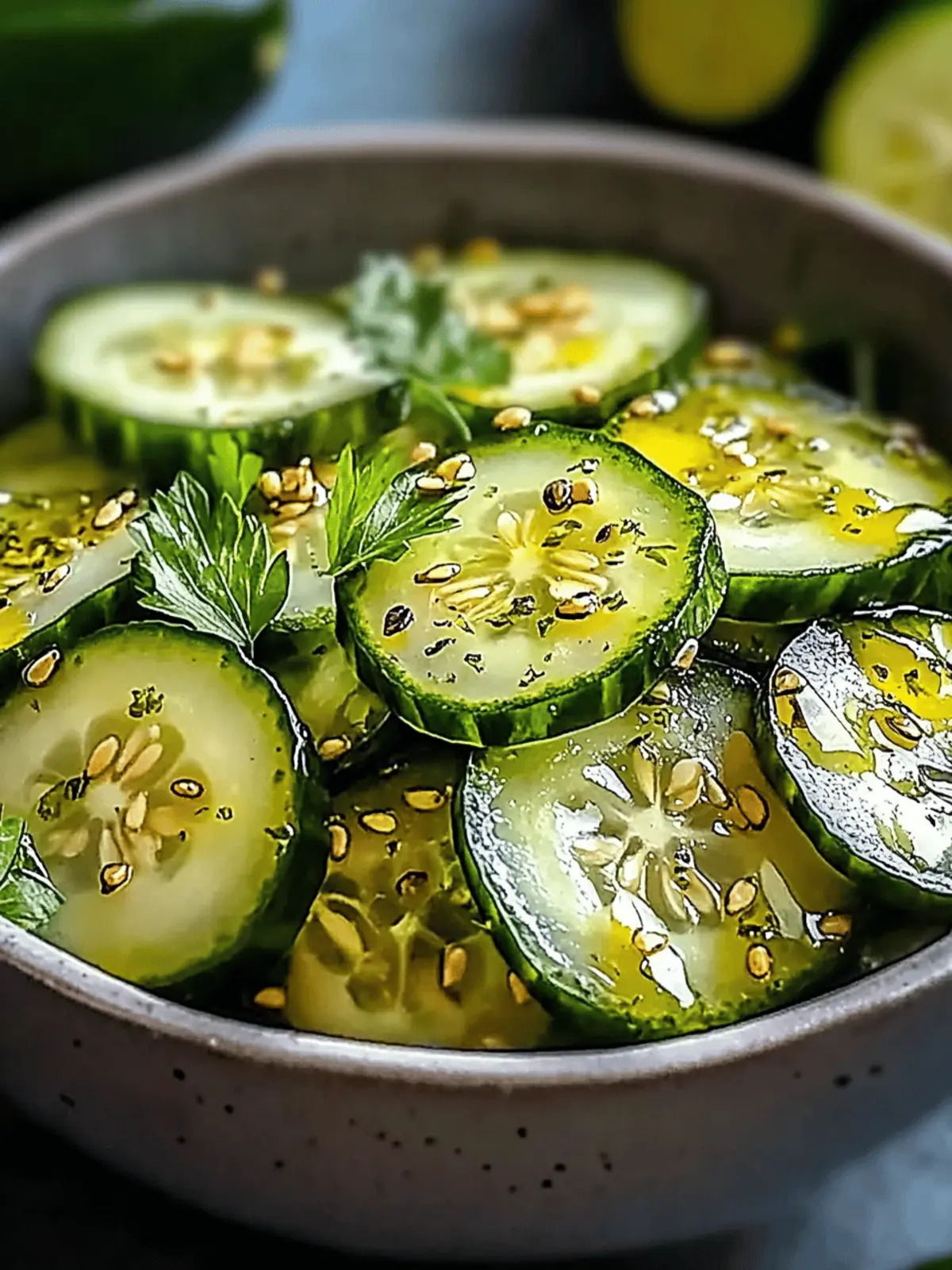Honey Lime Cucumber Salad