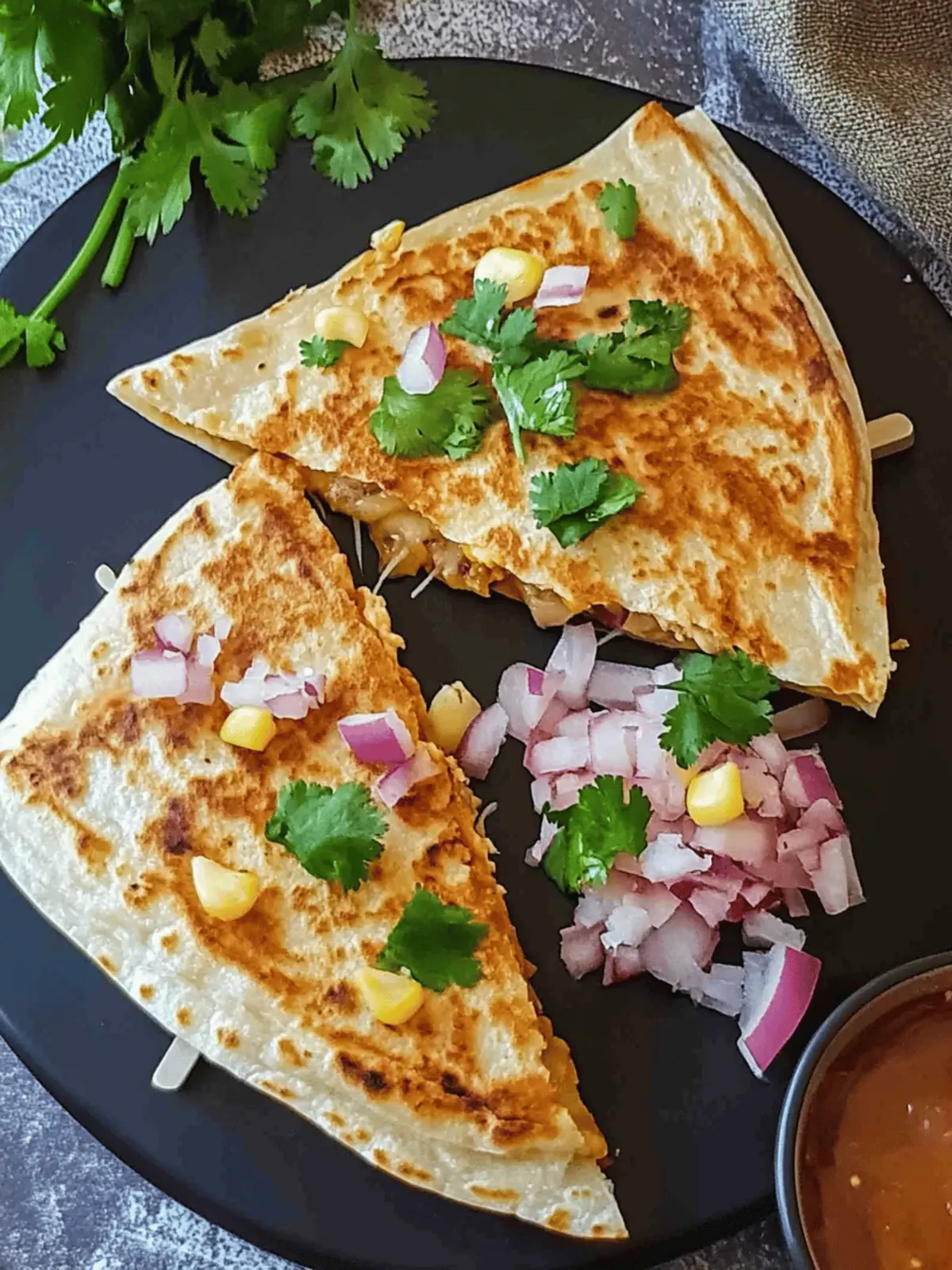 Pav Bhaji Quesadillas