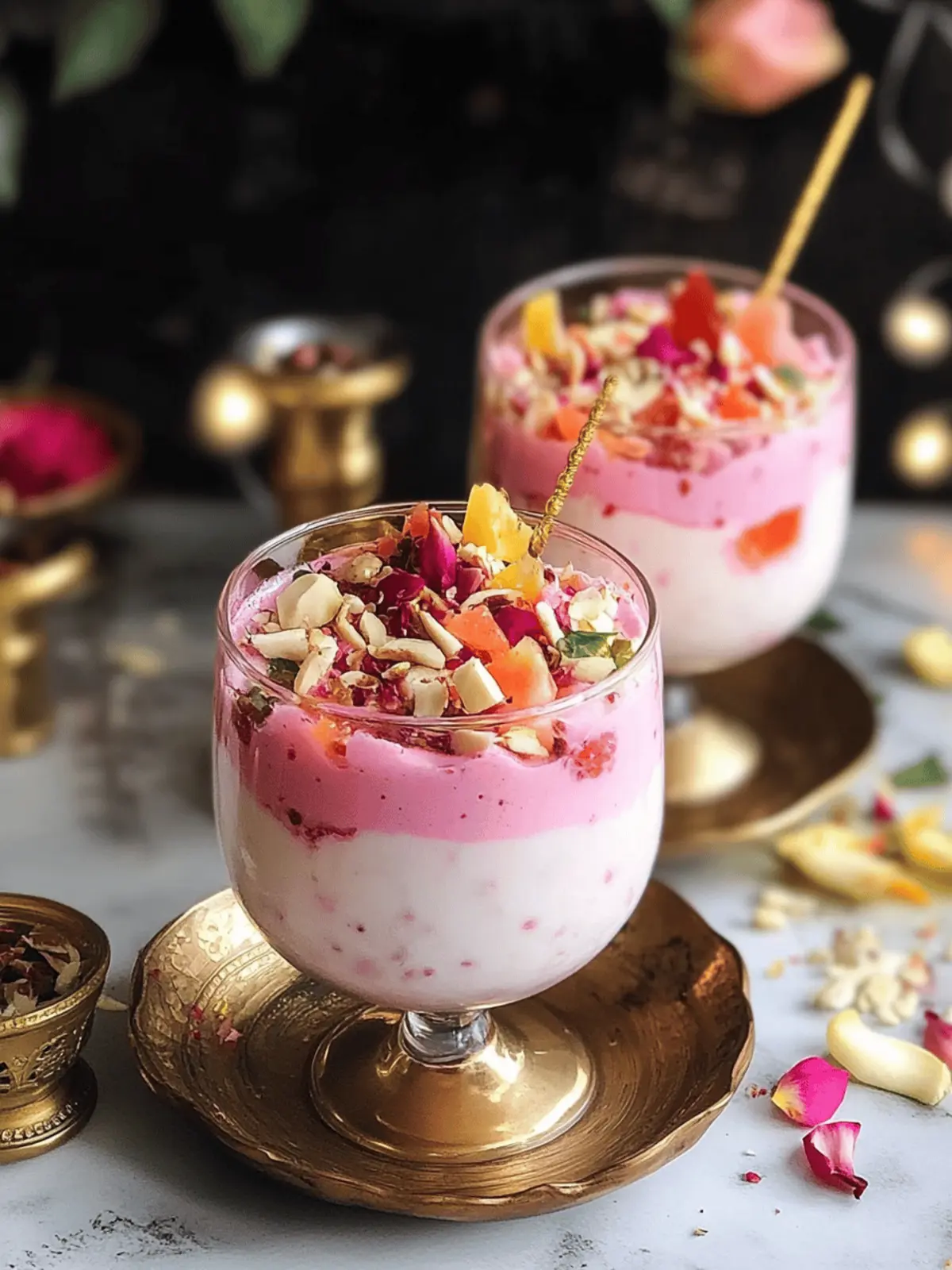 Rose Rasmalai Falooda
