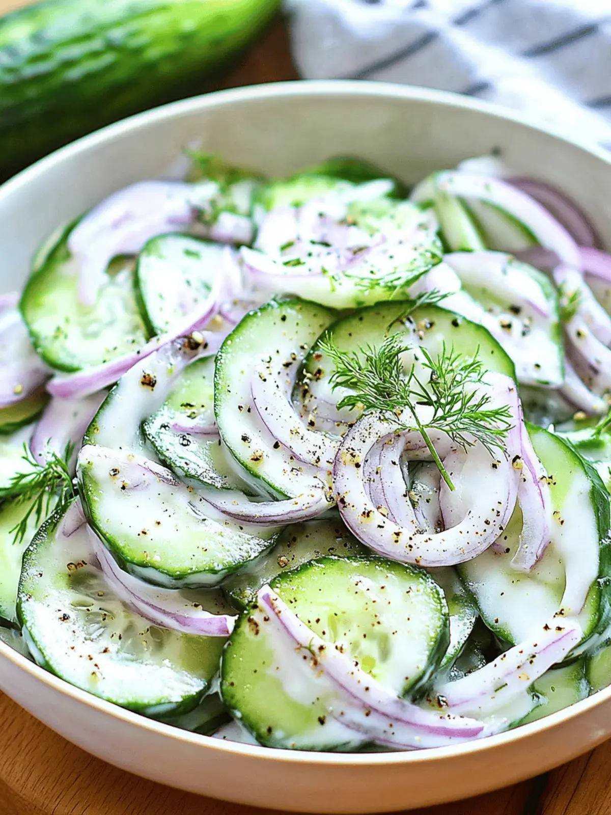 Creamy Cucumber Salad