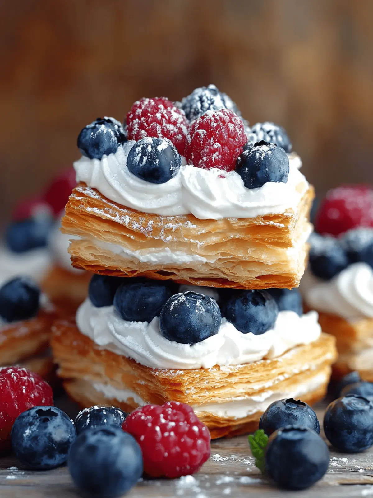 Patriotic Red, White and Blue Pastries