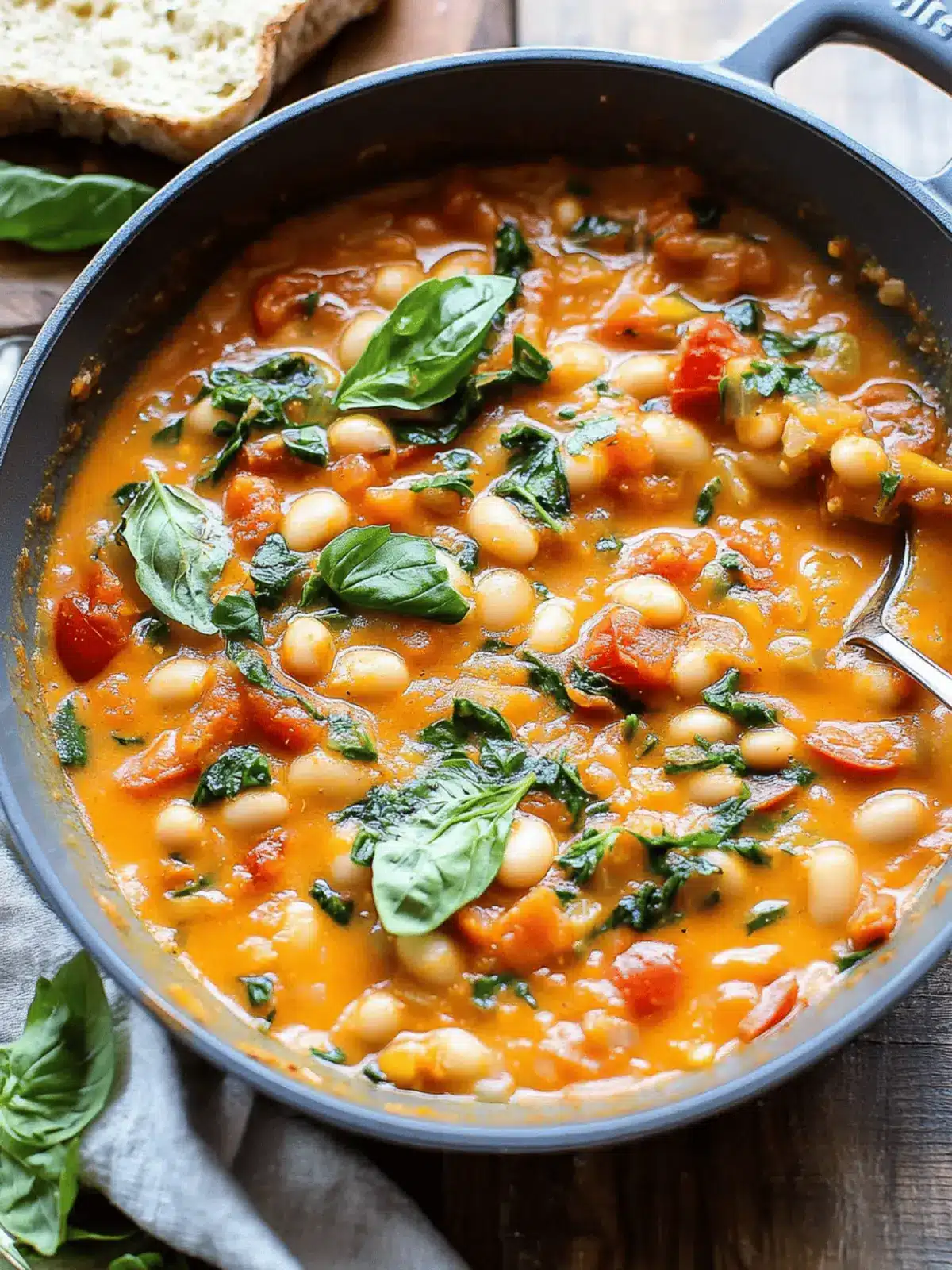Creamy Tomato White Bean Stew