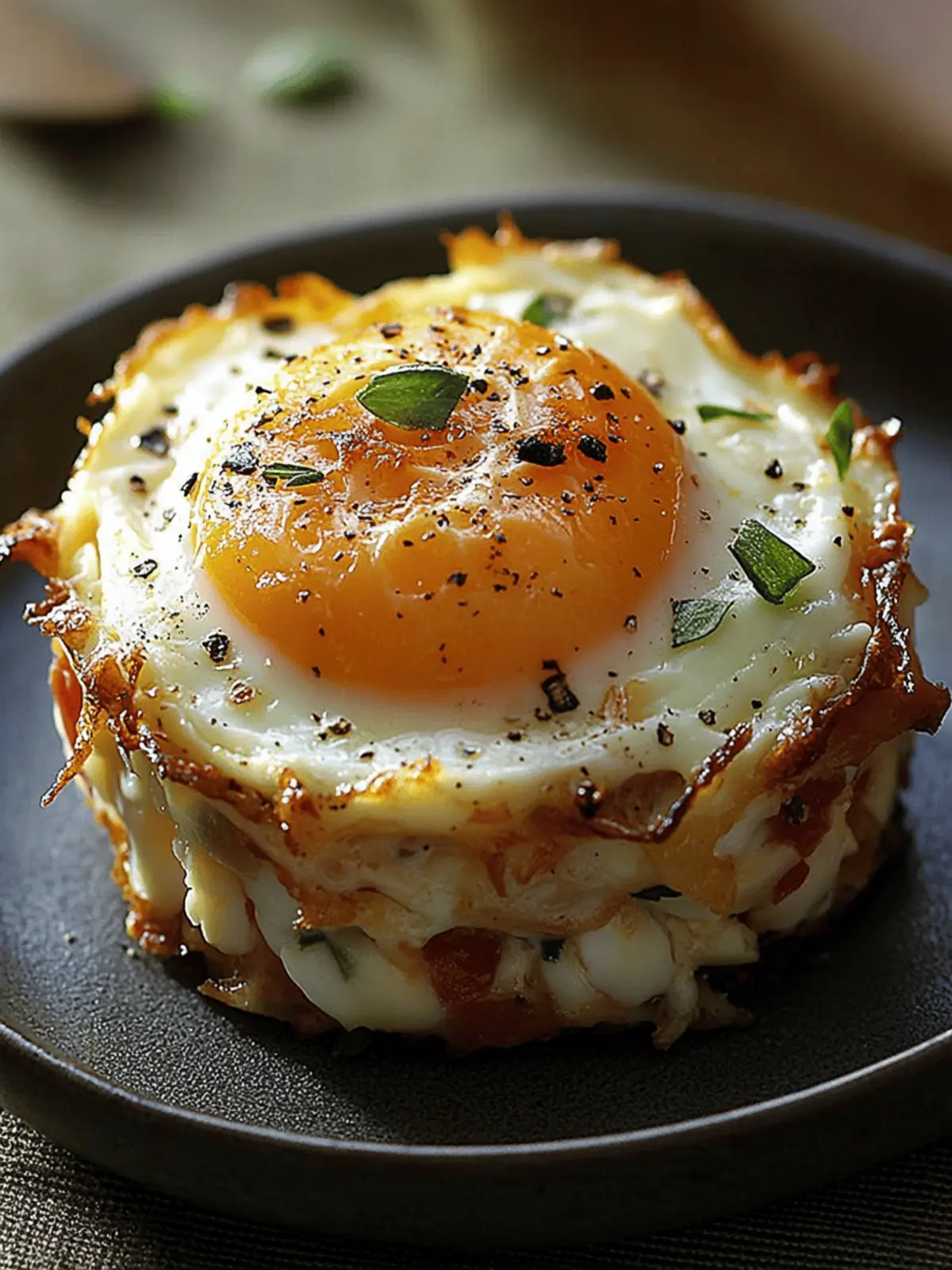 Baked Eggs Napoleon