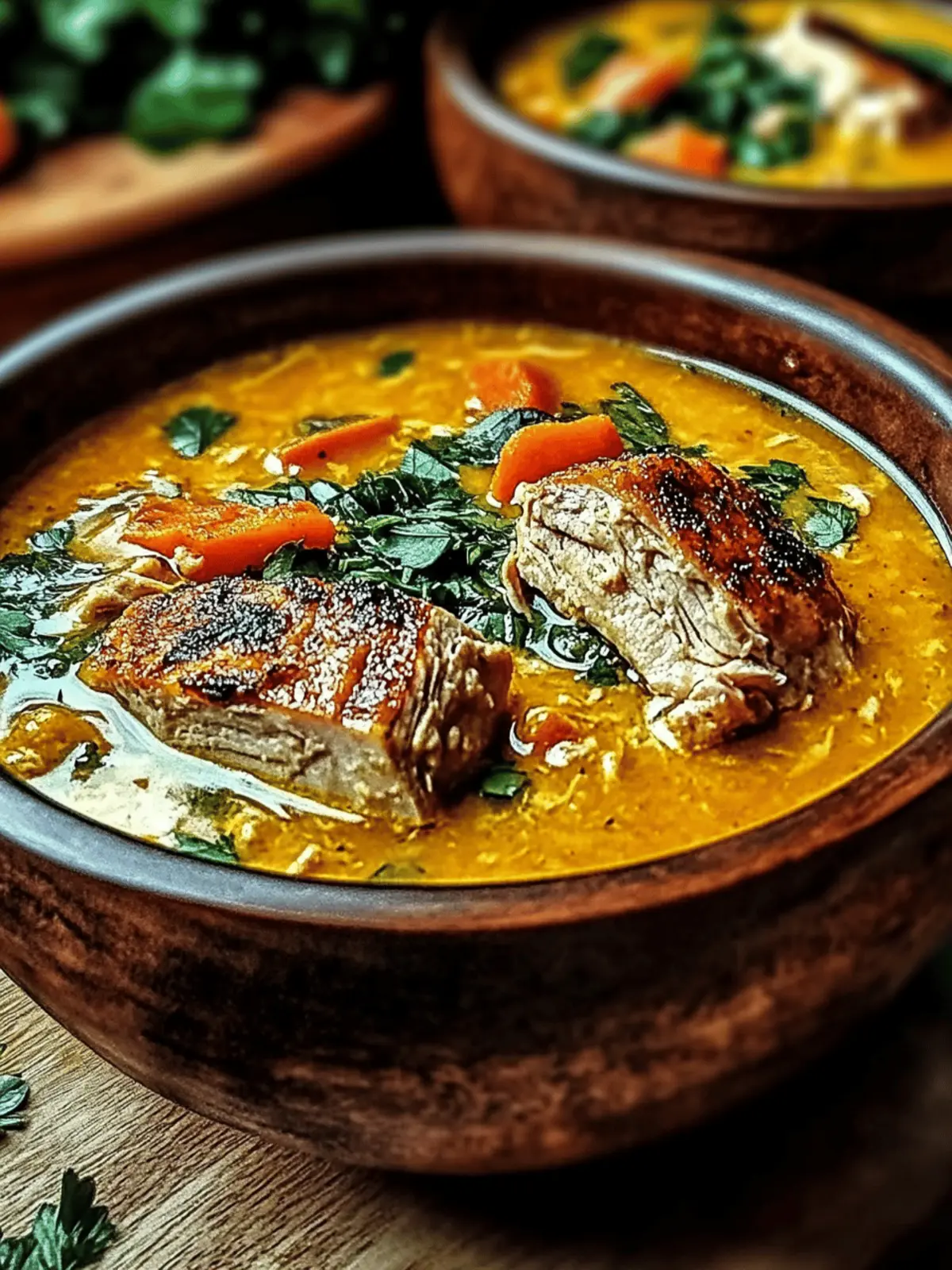 Creamy Pumpkin Chicken Soup