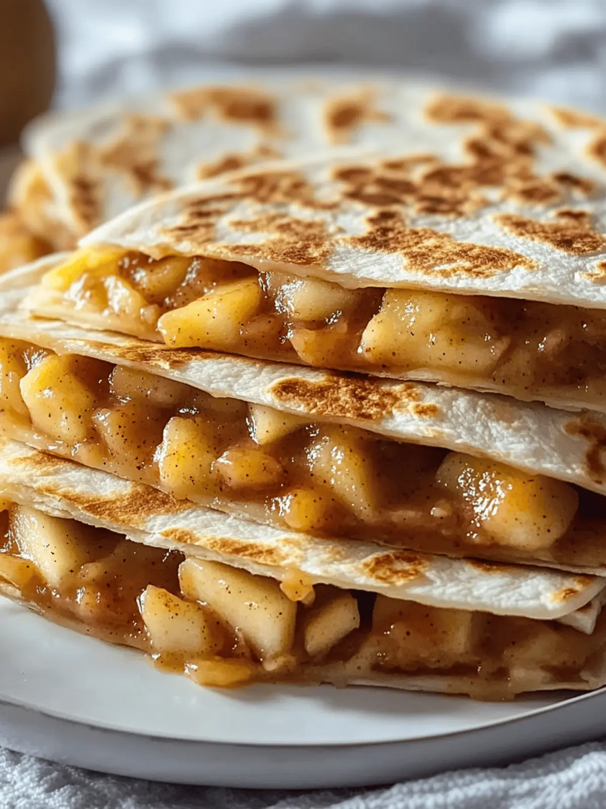 Apple Cinnamon Breakfast Quesadillas